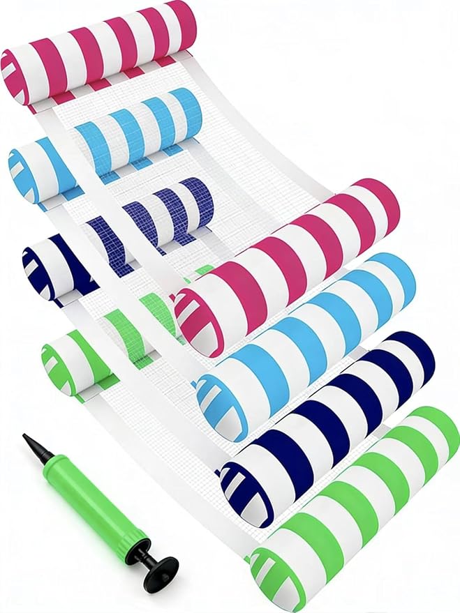 4 Pack Inflatable Pool Floats Adult Size Water Hammock, 4-in-1 Water Floating by AOCOCE