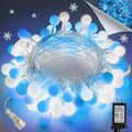 LORRYTE 43FT Connectable String Lights Indoor Outdoor | 100LED Blue and White by LORRYTE
