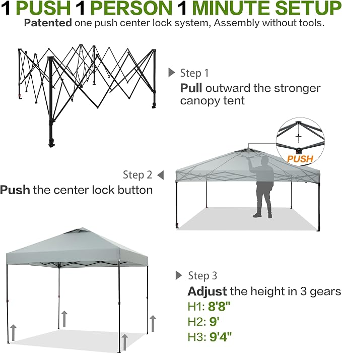 10'x10' Pop Up Canopy Tent - Image 4