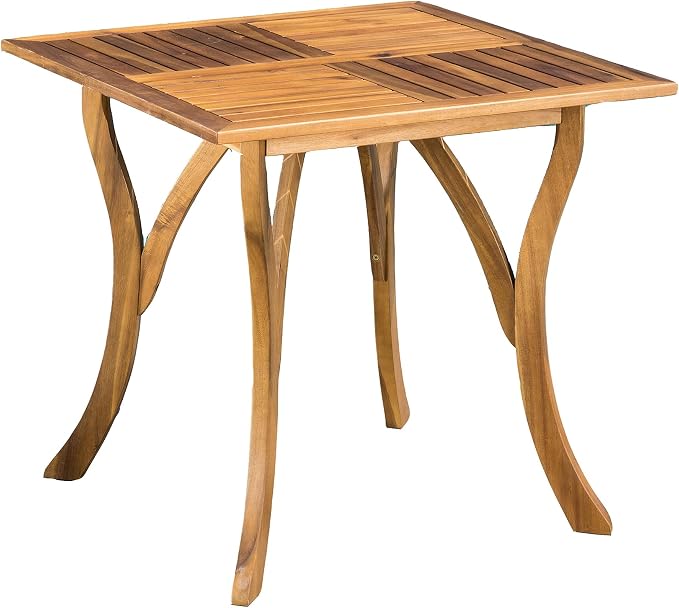 Christopher Knight Home Hermosa Acacia Wood Dining Set, 5-Pcs Set, Teak Finish - Image 11