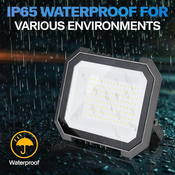 1 Pack LED Flood Lights Outdoor, 50W 5000LM Super Bright Floodlight Outside - Image 3