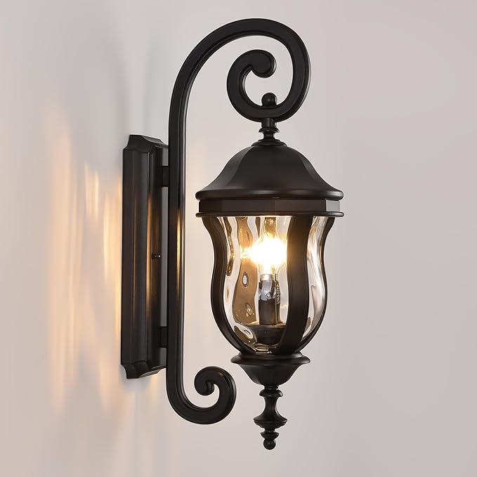 Outdoor Wall Sconces, 22.8" H Large Exterior Wall Lanterns, Waterproof Exterior by SmeikeLighting