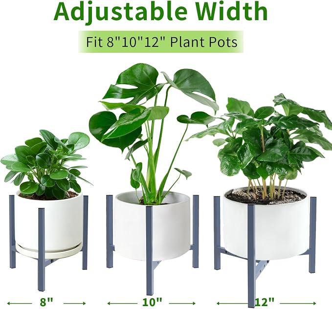 Aripark Plant Stand Indoor Adjustable, Metal Modern Plant Stands Small - Image 3