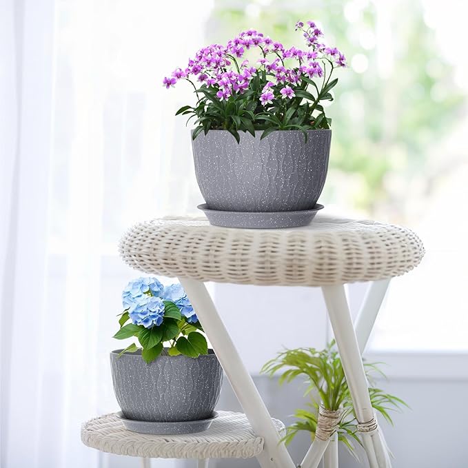 Large Flower Pots 12/10/9 inch, 3 Set Big Plant Pots - Image 7