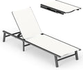 Ciokea Foldable Outdoor Lounge Chair, No Assembly Patio Chaise Lounge Outdoor by CIOKEA