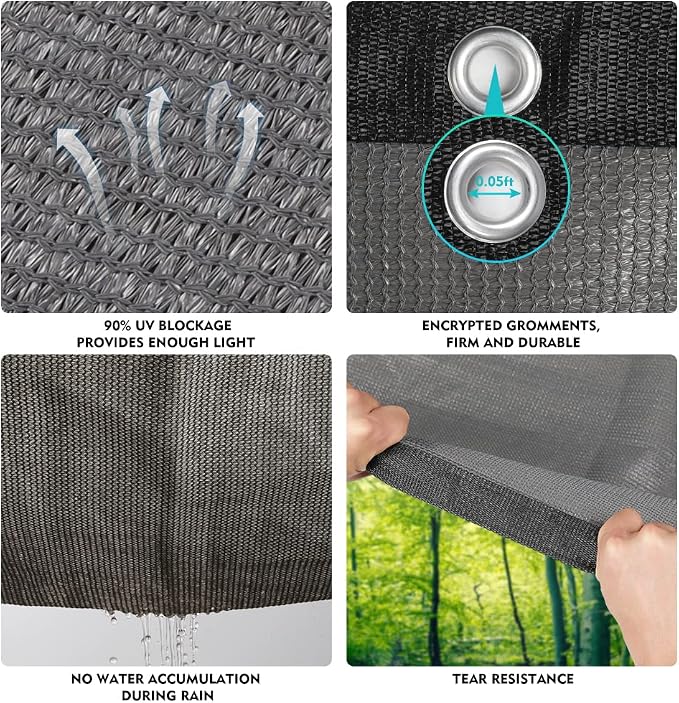 EMERIT 90% Shade Cloth Sun Shade Fabric - Image 5
