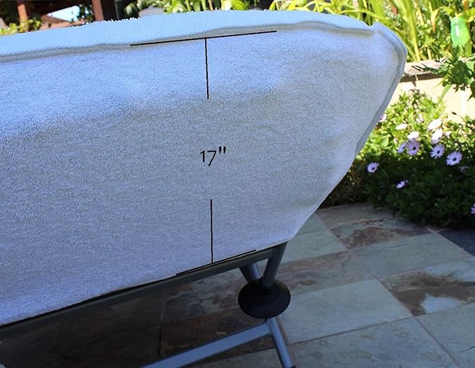 Luxury Hotel Spa Pool Fitted, Solid Terry Cloth Chase Lounge Cover 100% - Image 3