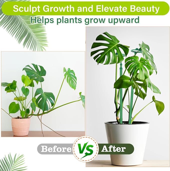 Extendable Plant Stakes, Adjustable Length from 17.9IN to 42.3IN Monstera - Image 3
