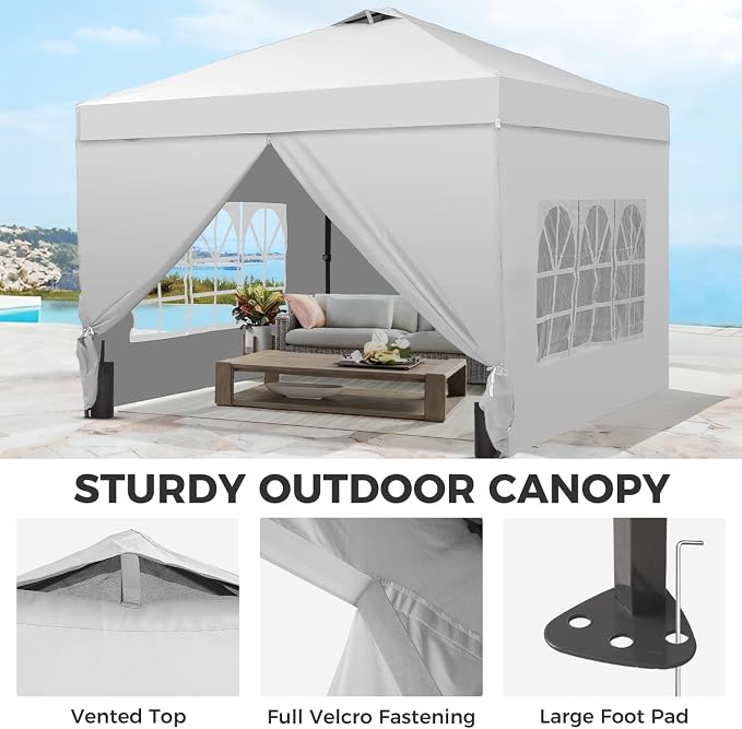 12x12 FT Pop Up Canopy, Instant Canopy Tent - Image 3