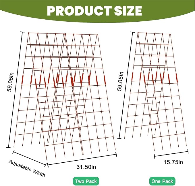 Cucumber Trellis 2 Pack, Twist Ties - Image 6