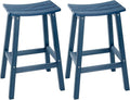Weatherproof Bar Stools Set of 2, Saddle Seat, Bar Height Stools by LAHAAP