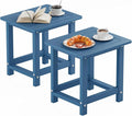 YEFU Outdoor Side Table for Patio: 16" HIPS Weather by YEFU