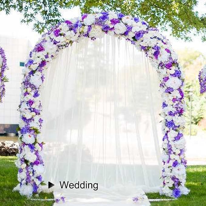Metal Garden Arch, 7.8 Feet High x 5.5 Feet Wide Sturdy Metal Arbor - Image 6