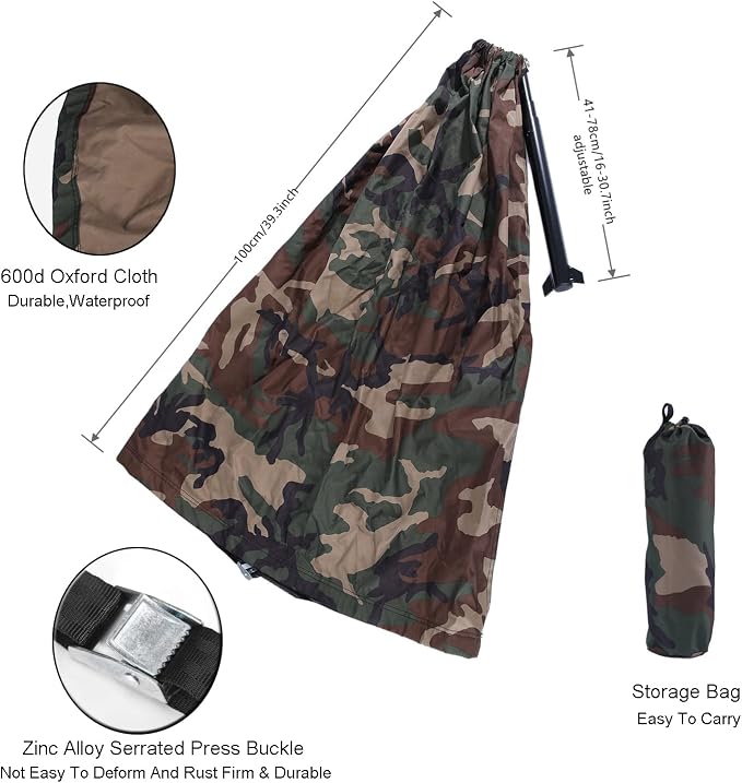Camouflage Camping Chair Hunting Hammock Seat Hunting Hammock Chair Portable - Image 4