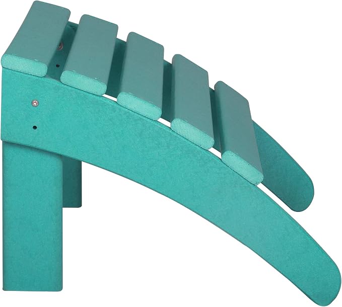 WO Home Furniture Adirondack Ottoman Outdoor Patio Footrest 13.5" Inch Folding - Image 7