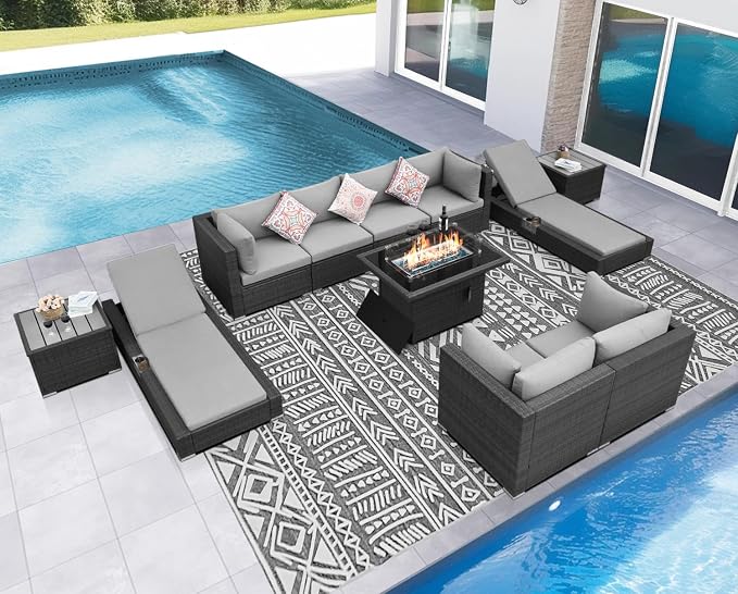 NICESOUL 11 Piece Sectional Outdoor Set - Image 3