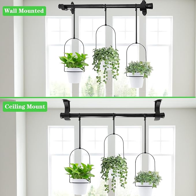 DOUBFIVSY Hanging Planters for Indoor Plants Plant Hanger, Adjustable Hanging - Image 4