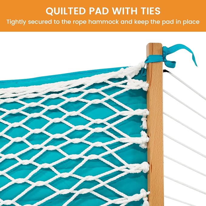Lazy Daze Hammocks 2 Person Hammock Pad and Pillow Set, Double Polyester - Image 3