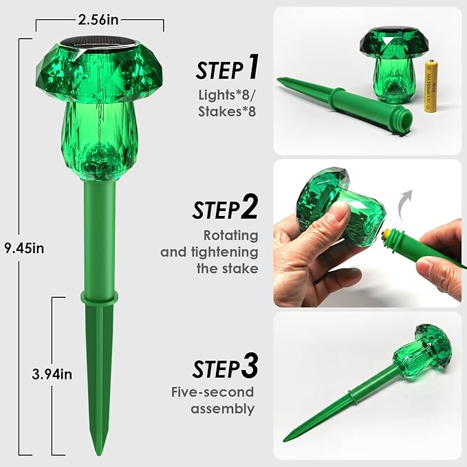 Mancra 8 Pack Solar Garden Lights Outdoor - Image 7