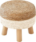 Round Ottoman, Natural Seagrass Footstool by ALeesing