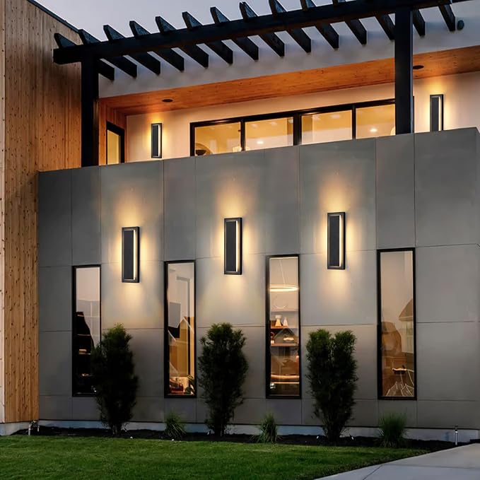 1 Pack Outdoor Wall Light For House, Modern Wall Lighting, Waterproof Exterior - Image 6