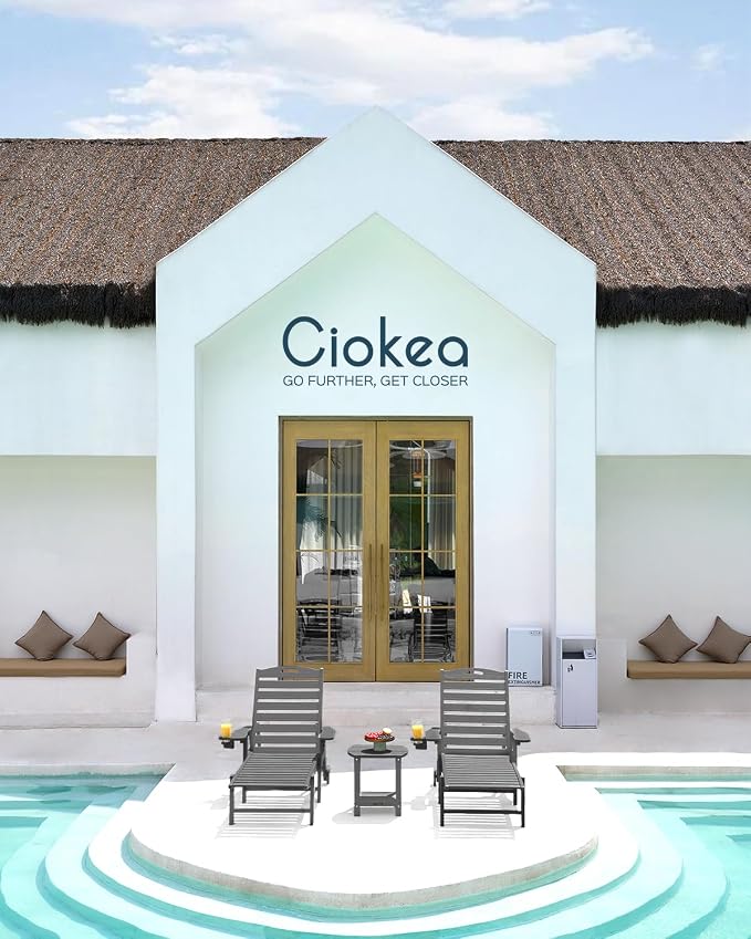 Ciokea Lounge Chair Outdoor, Oversized Chaise Lounge Chair - Image 2