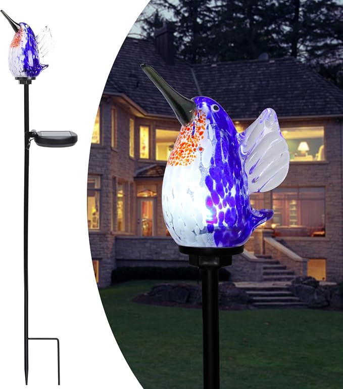 Afirst Decorative Solar Lights Outdoor Solar Hummingbird Stake Lights Hand by Afirst