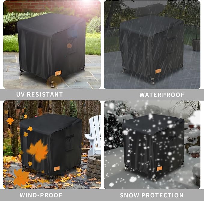 Patio Wicker Side Table Cover, Suitable - Image 9