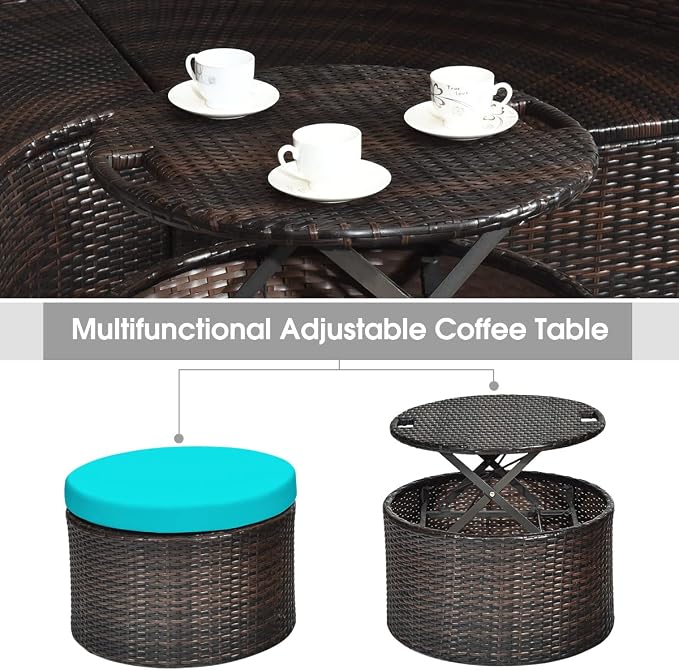 Tangkula Patio Round Daybed - Image 9