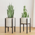 2-Pack Adjustable Metal Plant Stand Indoor Outdoor by Linpla