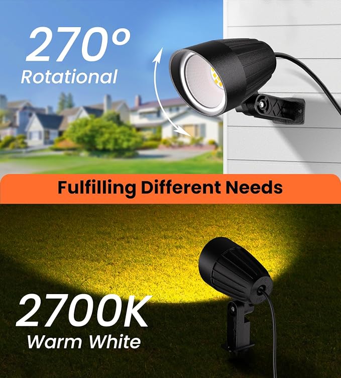 MEIKEE 9W LED Landscape Lights, 120V Landscape Lighting - Image 4