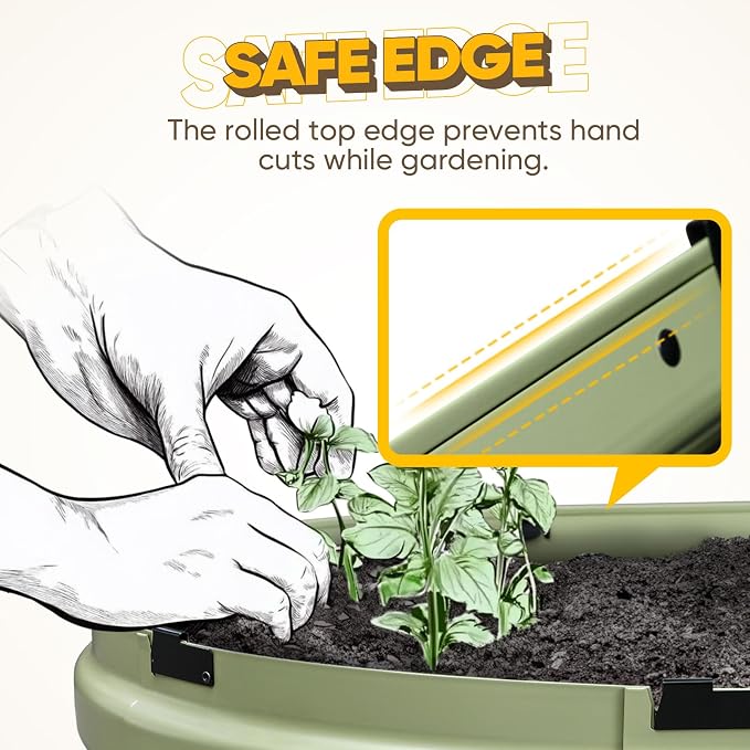 KING BIRD Raised Garden Bed Kit 2025 Upgraded 10-Minute Assembly Galvanized - Image 7
