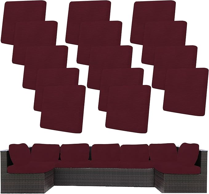14Pcs Stretch Patio Cushion Covers, Outdoor Couch Covers Replacement, Outdoor by BIETYONE