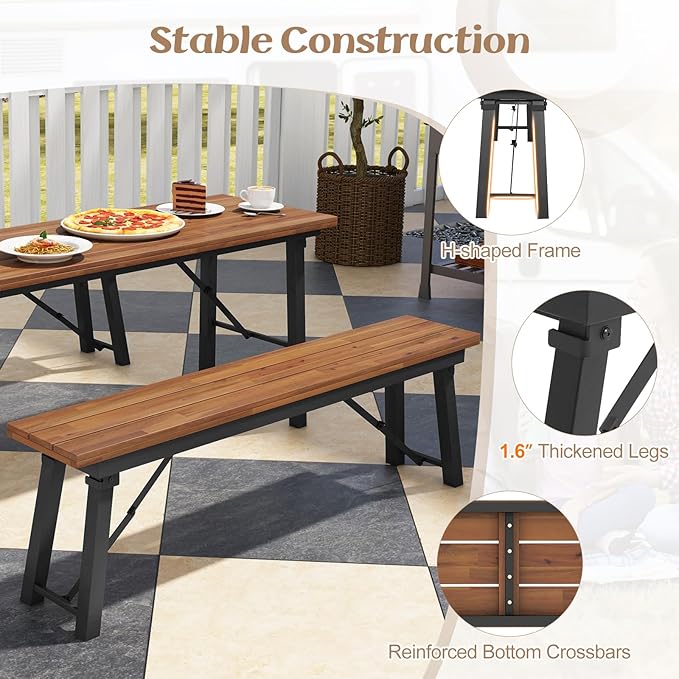 Tangkula Outdoor Dining Table - Image 4