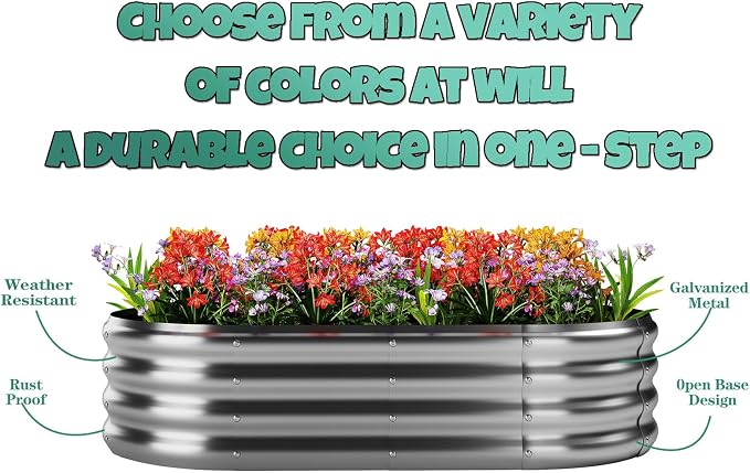 Metal Planter Garden Flower Bed Raised Beds - Image 4