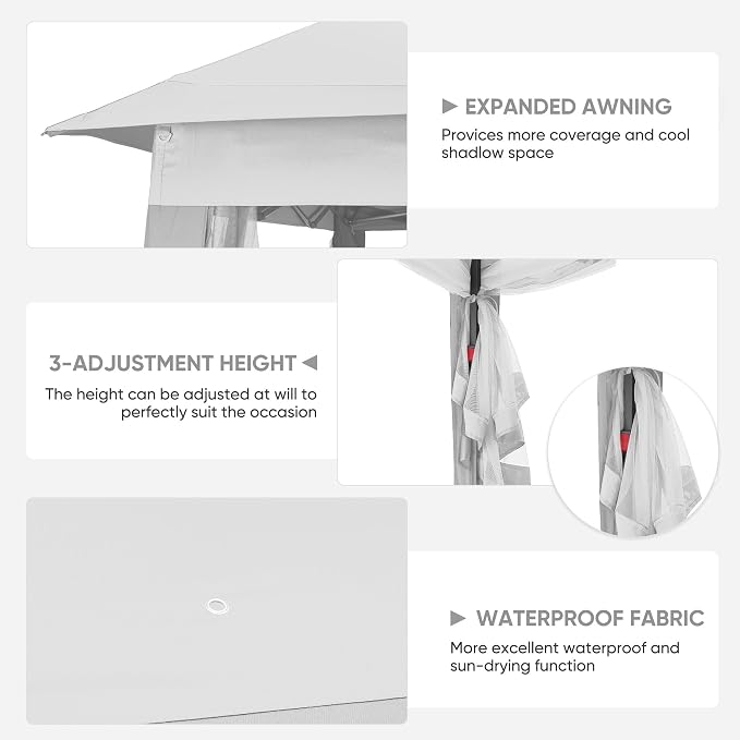 GDY 11x11 Pop Up Canopy Tent, Outdoor Canopy - Image 5