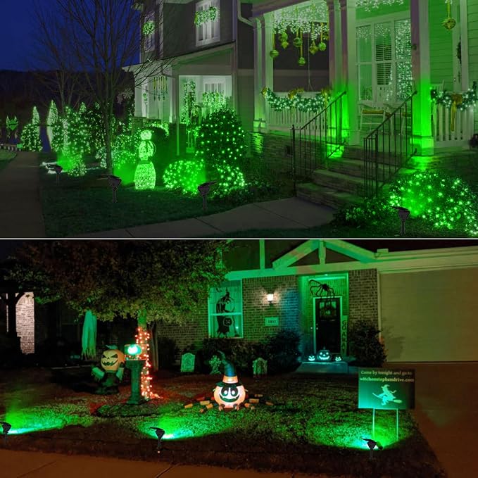T-SUN Solar Lights Outdoor Waterproof IP65, 12 Pack LED Solar Spot Lights Color - Image 2