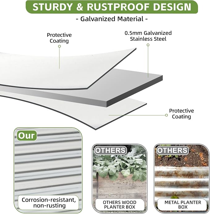 8x2x2ft Raised Garden Bed - Image 3
