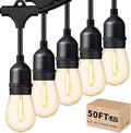 Svater Outdoor Led String Lights 50FT, Patio Lights by Svater