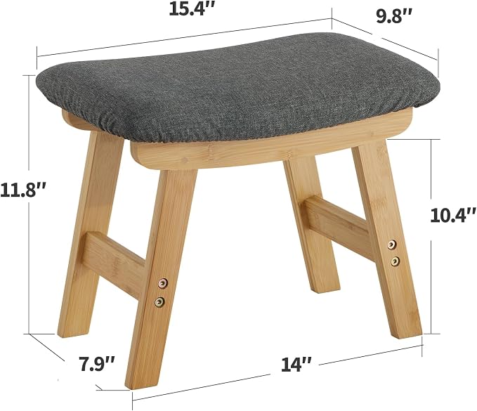 Foot Stool Ottoman Foot Rest Under Desk, Small Stool - Image 3