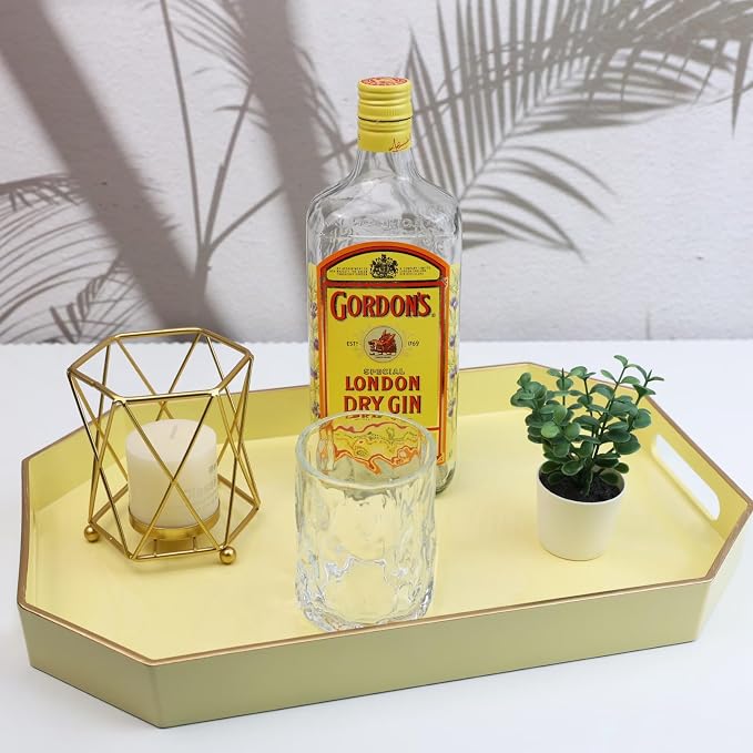 Spsyrine Yellow Plastic Serving Tray - Image 4