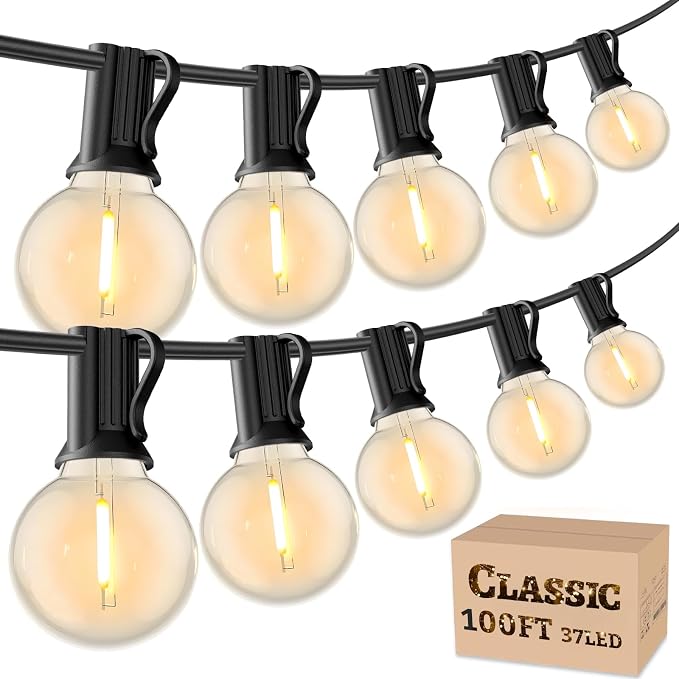 RTTY Classic Series 100FT All-Purpose Outdoor String Lights by RTTY