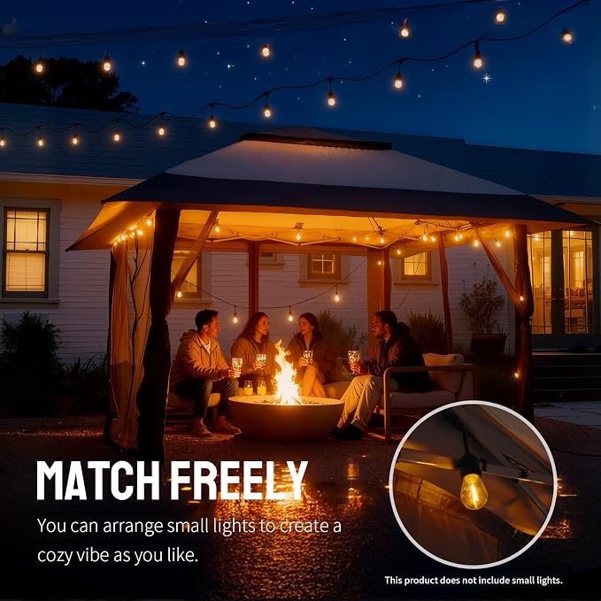 CROWN SHADES 13x13 Pop Up Gazebo, Canopy Tent, Gazebos on Clearance - Image 7
