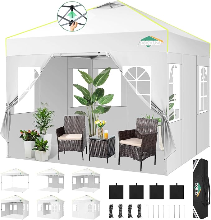 COBIZI 10x10 Pop Up Canopy Tent by COBIZI