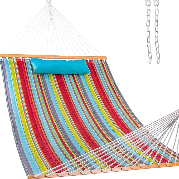 Lazy Daze Hammocks 12 FT Quilted Fabric Double Hammock by LazyDazeHammocks