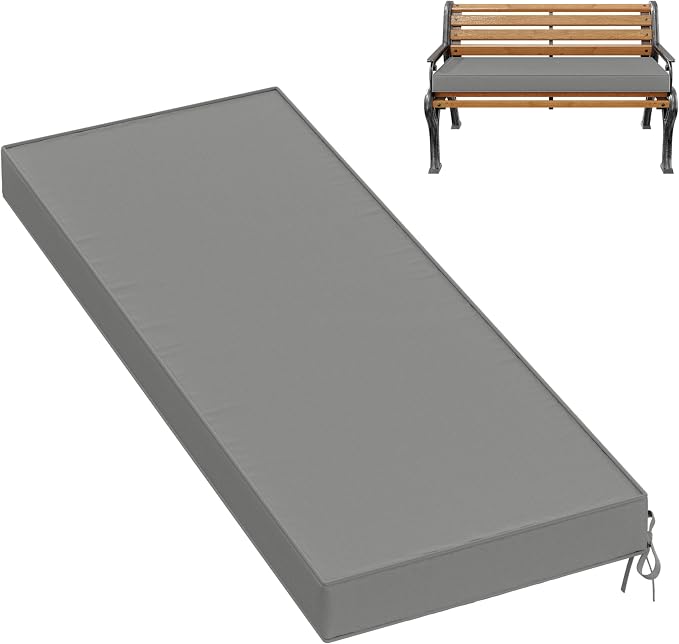 Premium Outdoor Bench Cushions for Patio Furniture 3.5inches Memory Foam Bench by Pakunoda