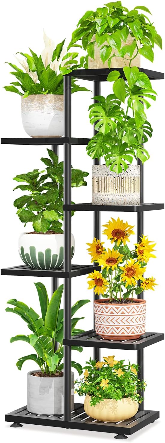 LASZOLA 5 Tier Plant Stand Indoors Outdoors by LASZOLA