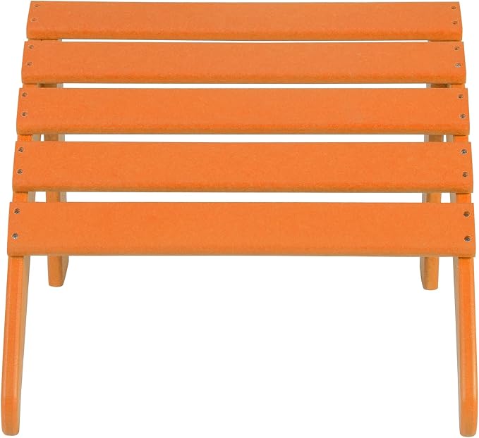 WO Home Furniture Adirondack Ottoman Outdoor Patio Footrest 13.5" Inch Folding - Image 6