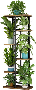 LINZINAR Plant Stand 6 Tier 7 Plant Multiple Flower Rack Holder Shelves Rack by LINZINAR