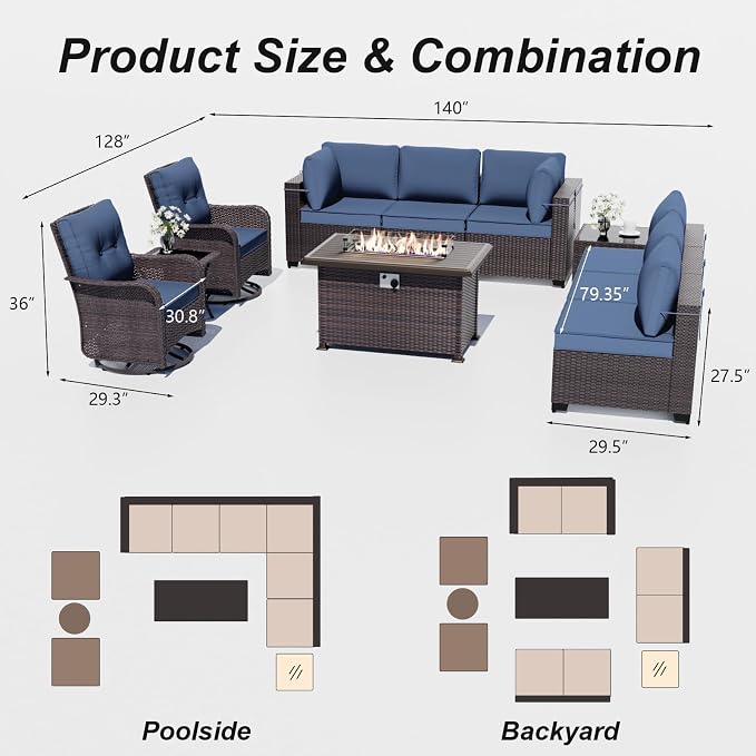 ALAULM Patio Furniture Set - Image 9